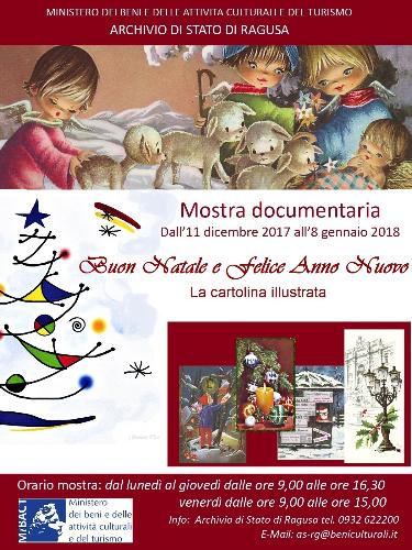 Buon Natale e felice anno nuovo - la cartolina illustrata