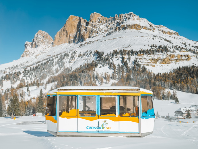 L’ultima neve da prima classe sulle Dolomiti